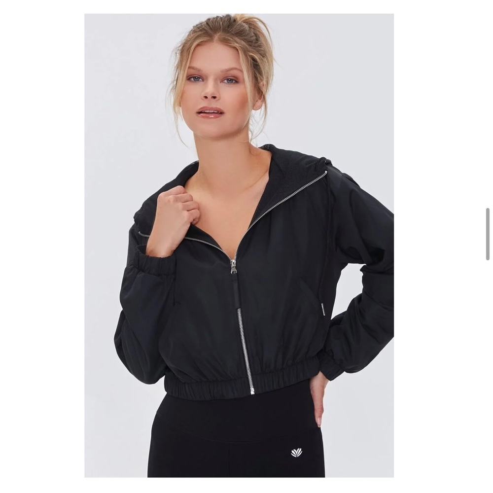 Active Zip-Up Hooded Windbreaker